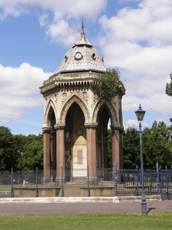 A Grade II*-listed drinking fountain in Victoria Park