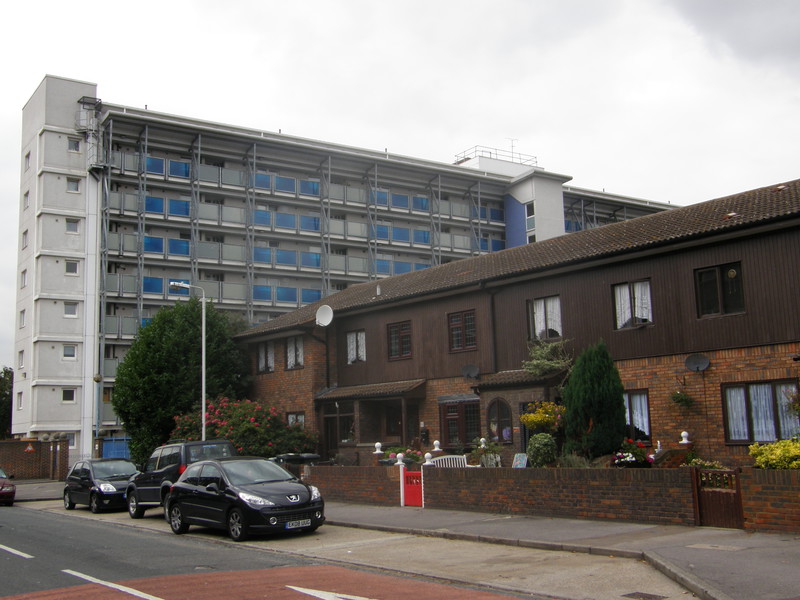 A housing estate in Canning Town