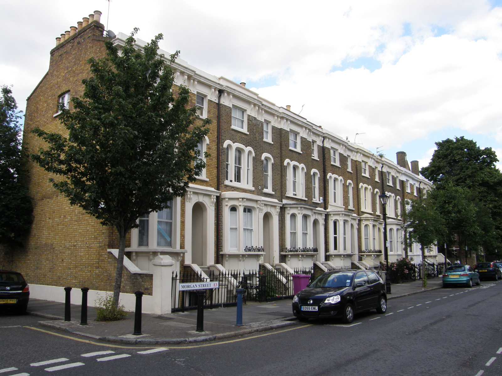 Terraces along Morgan Street