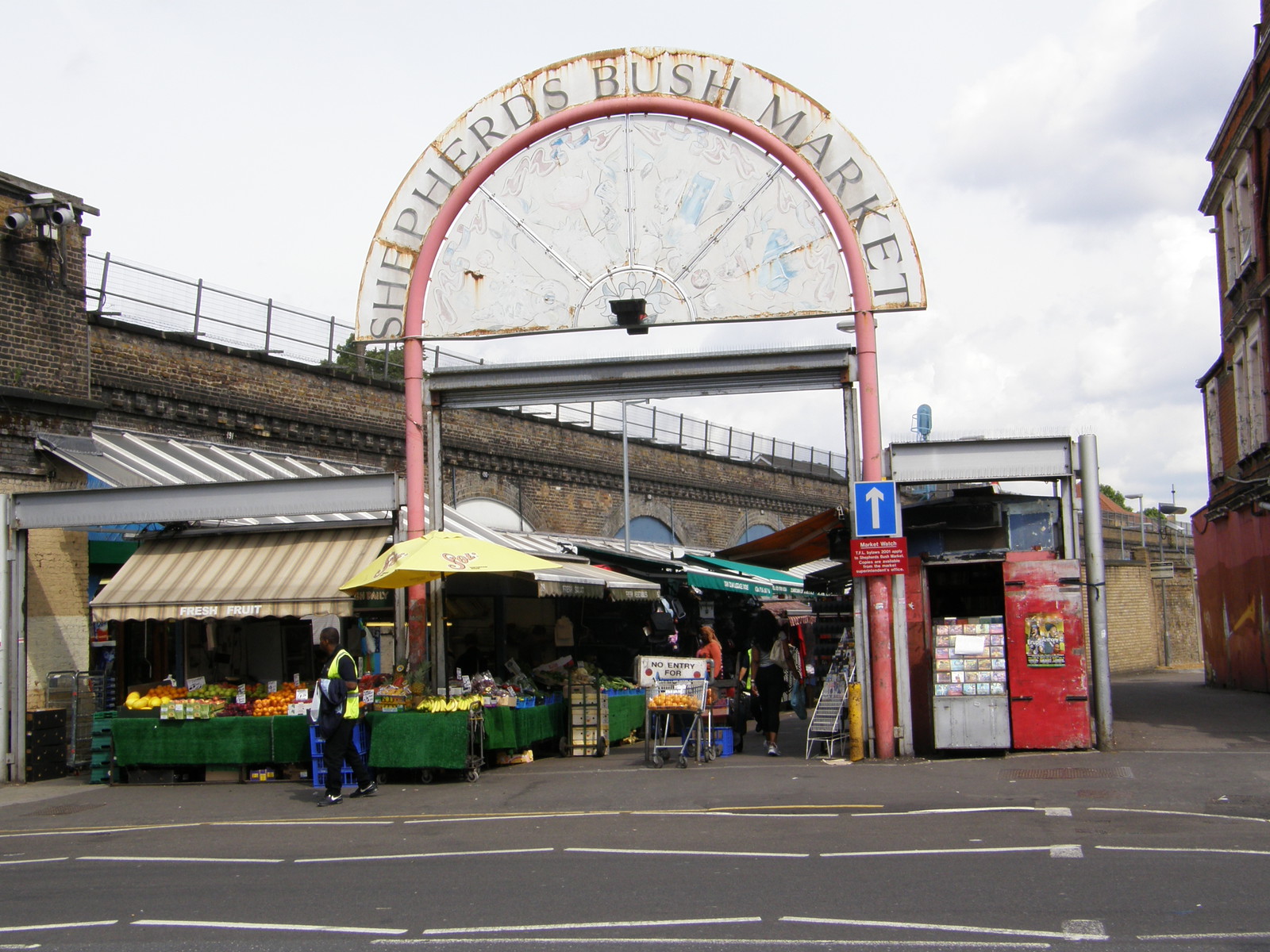 The south entrance to Shepherd's Bush Market